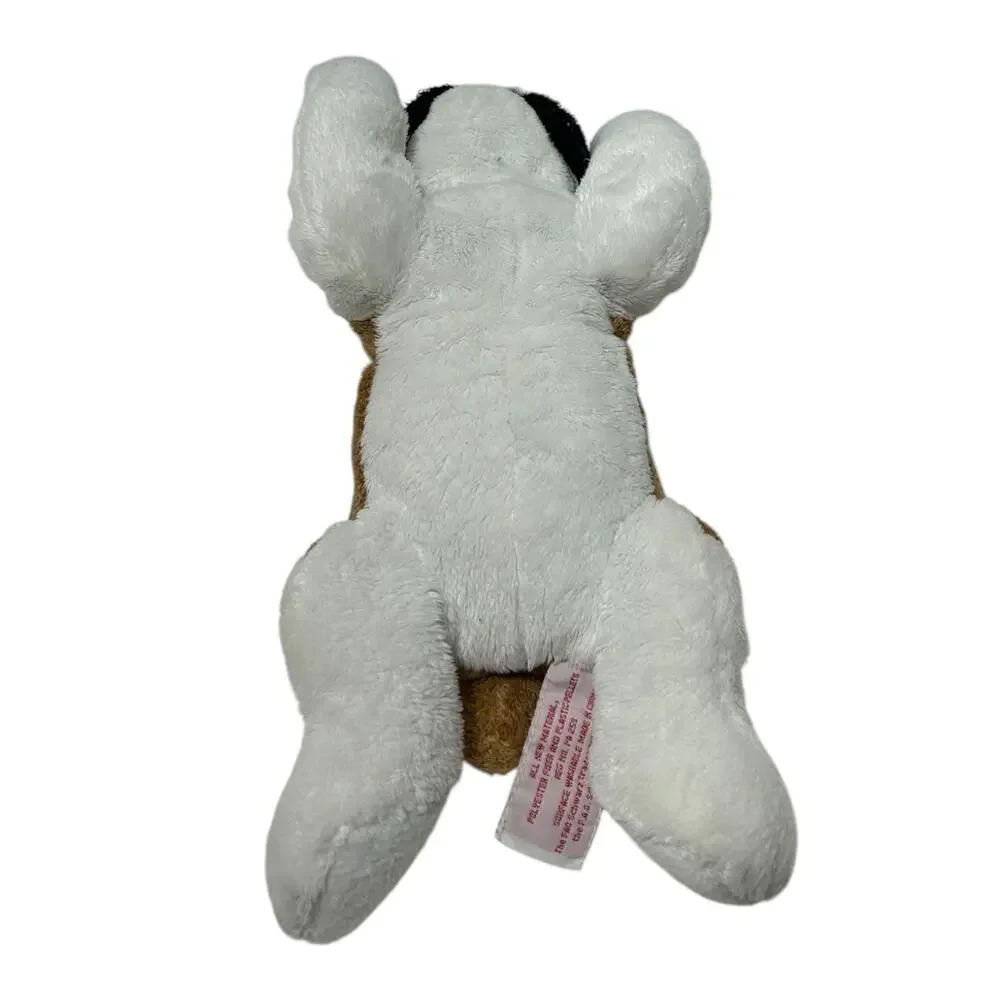 FAO Schwarz Plush Saint Bernard Puppy Dog Stuffed Animal Tan White